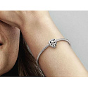 Charm Sterling silver 925 Marvel Guardians of the Galaxy, Rocket Raccoon and Groot's emblem, bracelet bead