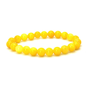 Aventurine yellow bracelet elastic natural stone, ball 8 mm / 16-17 cm, lucky stone Aventurine yellow bracelet elastic natural stone, ball 8 mm / 16-17 cm, lucky stone