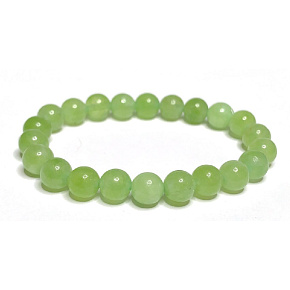 Olivine / Peridot bracelet elastic natural stone, ball 8 mm / 16 - 17 cm, stone protecting human aura Olivine / Peridot bracelet elastic natural stone, ball 8 mm / 16 - 17 cm, stone protecting human aura