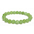 Olivine / Peridot bracelet elastic natural stone, ball 8 mm / 16 - 17 cm, stone protecting human aura