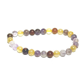 Auralite 23 bracelet elastic natural stone, ball 6 mm / 16 - 17 cm, one of the most powerful stones on the paneta