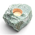 Aventurine Green Candlestick raw natural stone 110 x 110 x 60 mm 1 piece, lucky stone