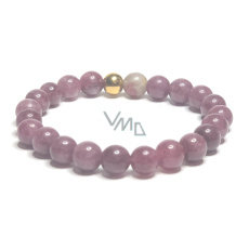 Tourmaline red bracelet elastic natural stone, ball 8 mm / 16-17 cm, guardian of good mood Tourmaline red bracelet elastic natural stone, ball 8 mm / 16-17 cm, guardian of good mood