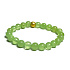 Calcite green bracelet elastic natural stone, ball 8 mm / 16-17 cm, intuition stone