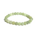 Serpentine green bracelet elastic natural stone, bead 8 mm / 16-17 cm, healing stone