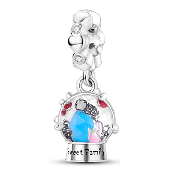 Sterling silver 925 Sweet family, family bracelet pendant
