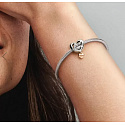 Sterling silver 925 Heart and inscription I love you best friend - Love you Best friend, friendship bracelet bead