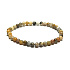 Crazy Agate elastic bracelet natural stone, 4 mm bead / 19 cm, stability, energy, confidence