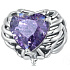 925 Sterling Silver Skeleton Heart Charm, Bead for Halloween Bracelet