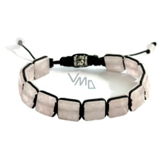 Růženin náramek pletený přírodní kámen, rozměr 10 x 10 x 5 mm / 18,5 cm, posuvné zapínání, kámen lásky Růženin náramek pletený přírodní kámen, rozměr 10 x 10 x 5 mm / 18,5 cm, posuvné zapínání, kámen lásky