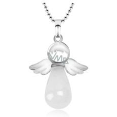 Quartz Angel pendant natural stone 4,2 x 3 cm, the most perfect healer Quartz Angel pendant natural stone 4,2 x 3 cm, the most perfect healer