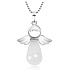 Quartz Angel pendant natural stone 4,2 x 3 cm, the most perfect healer