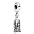 Sterling silver 925 Barcelona La Sagrada Familia, travel bracelet pendant