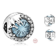 Charm Sterling silver 925 Disney Ice Kingdom, Frozen winter crystal, bead for bracelet Charm Sterling silver 925 Disney Ice Kingdom, Frozen winter crystal, bead for bracelet