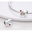 Sterling silver 925 Dog and I - connect all the way, bead on a pet bracelet