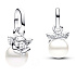 Charm Sterling silver 925 Angel on a cloud - Mini medallion, bracelet pendant symbol