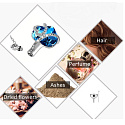 Commemorative Pendant, Heart, Waterproof, Stainless steel blue - Forever in your heart, 20 x 30 mm