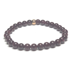 Garnet bracelet elastic natural stone, ball 6 mm / 16 - 17 cm, stone of fire, love Garnet bracelet elastic natural stone, ball 6 mm / 16 - 17 cm, stone of fire, love