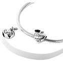 Sterling Silver 925 Graduation - Congratulations on Graduation, Graduate heart bead on bracelet