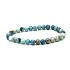 Larimar bracelet elastic natural stone, ball 6 mm / 16 - 17 cm, stone of mythical Atlantis