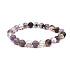 Quartz Phantom bracelet elastic, natural stone bead 8 mm / 16-17 cm, the most perfect healer