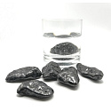 Shungite Tumbled natural stone, approx. 4 cm 1 piece, stone of life, water activator