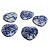 Sodalite Hmatka, healing gemstone in the shape of a heart natural stone 3 cm 1 piece, stone communication