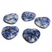 Sodalite Hmatka, healing gemstone in the shape of a heart natural stone 3 cm 1 piece, stone communication