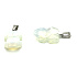Opalite Frog for happiness pendant synthetic stone approx. 20 x 15 mm, stone of wishes and hope