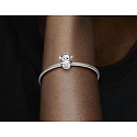 Charm Sterling silver 925 Cactus in pot, bead on bracelet nature