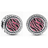 Charm Sterling silver 925 Charm with zebra print pink, bead on bracelet animal