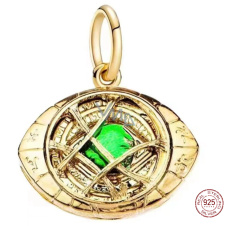Charm Sterling silver 925 Marvel Doctor Strange time stone, bracelet charm Charm Sterling silver 925 Marvel Doctor Strange time stone, bracelet charm