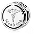 Charm Sterling silver 925 Medicine symbol bead on bracelet job