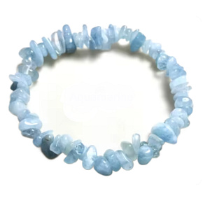 Aquamarine bracelet elastic chopped natural stone 19 cm, symbol of justice Aquamarine bracelet elastic chopped natural stone 19 cm, symbol of justice