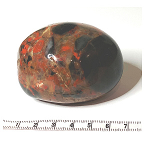 Jasper Brekcie Tumbled natural stone 100 - 160 g, 1 piece, stone of positive energy