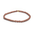 Goldstone gold facet bracelet elastic, ball 4 mm / 16 - 17 cm, ambition stone