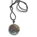 Orgonite amulet, Tree of Life, energy generator, natural stone (7 chakras) + epoxy resin + rope 22 g