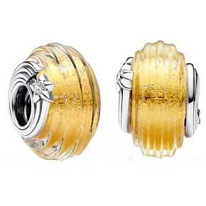 Charm Sterling silver 925 Shooting star Murano glass bead on bracelet universe Charm Sterling silver 925 Shooting star Murano glass bead on bracelet universe