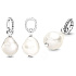 Charm Sterling silver 925 Pearl synthetic, pendant on bracelet symbol