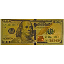 Talisman Gold plastic banknote 100 USD