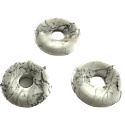 Magnesite / Howlite white Donut natural stone 30 mm, cleansing stone
