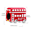 Sterling silver 925 London, red bus, travel bracelet bead