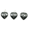 Hematite Heart pendant natural stone 20 mm, 1 piece, healthy blood stone