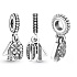 Charm Sterling silver 925 40 years of love, 2in1 anniversary bracelet pendant
