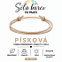 Šňůrkový náramek Síla barev – Písková | Symbol přirozenosti, stability a tepla | nastavitelný 16 - 30 cm