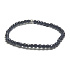 Goldstone blue Avanturine facet bracelet elastic, ball 4 mm / 16-17 cm, stone ambition