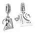 Charm Sterling silver 925 21 years of love, 2in1 anniversary bracelet pendant