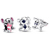 Charm Sterling silver 925 Disney Stitch with birthday cake, bead on bracelet movie