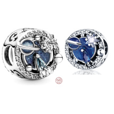 Sterling silver 925 Journey of the galaxies universe, bead on bracelet symbol