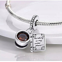 Charm Sterling silver 925 Coffee cup + book, reading is my strength, 2in1 pendant for bracelet, food and drink